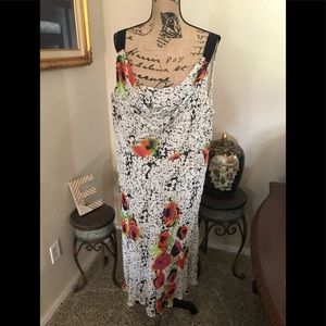 Lane Bryant chiffon floral dress plus size 24
